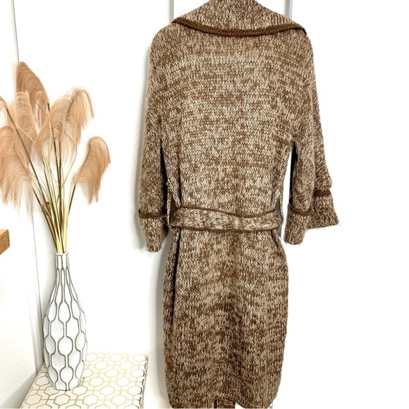Vintage Robert Chernin Sweater Cardigan Loose Long Winter Autumn Coat Sz Large - Picture 3 of 16